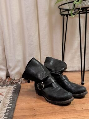 Frye Black Moto Boots